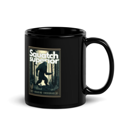 Squatch Superior - Black Glossy Mug