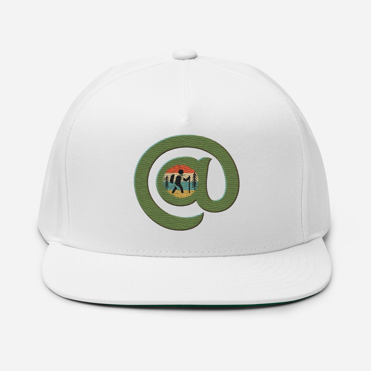 @HIKING - Flat Bill Embroidered Cap