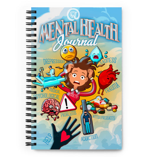 Mental Health Journal - Spiral notebook