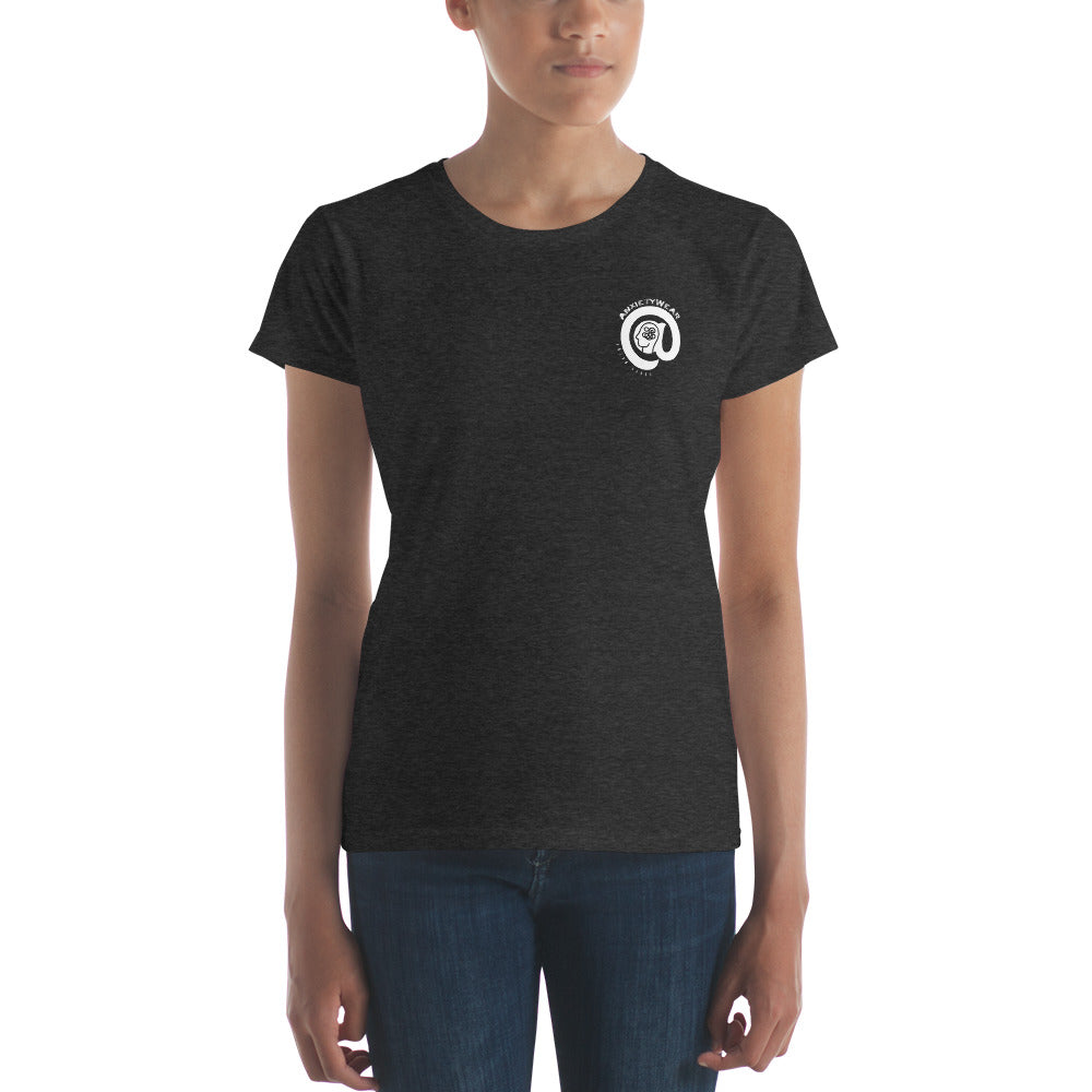 @Anxiety (Branded and Crested) - Women's Fitted short sleeve t-shirt