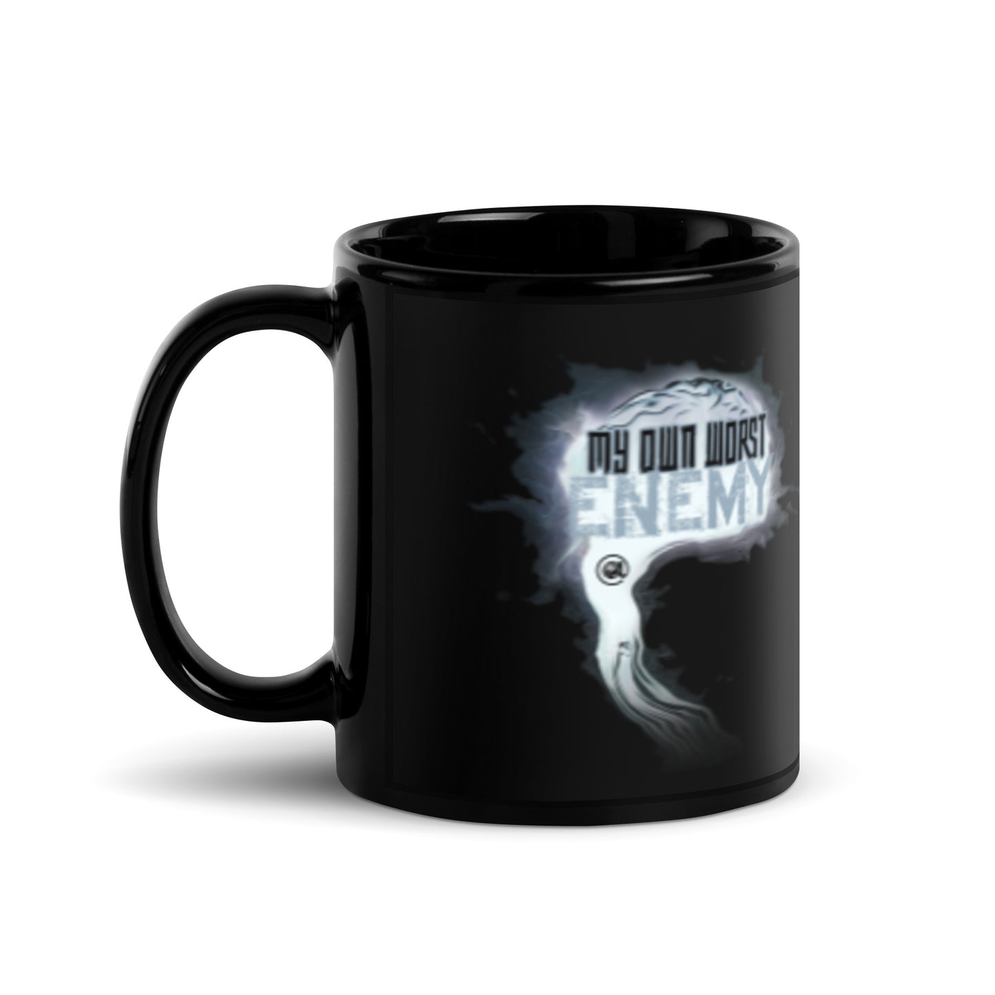 My Worst Enemy - Black Glossy Mug