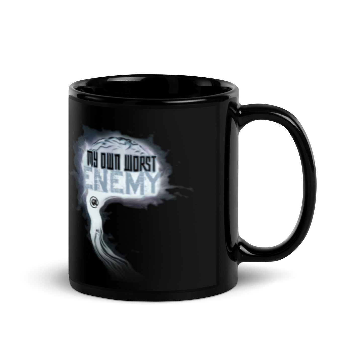 My Worst Enemy - Black Glossy Mug